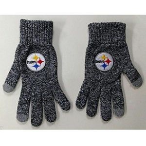 🏈🆕 PITTSBURGH STEELERS GRAY KNIT GLOVES - UNISEX - ADULT SIZE - NFL